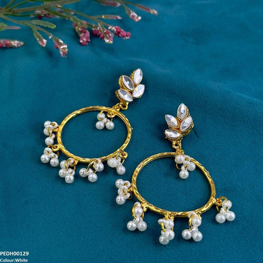 Tear Round Drop Earrings